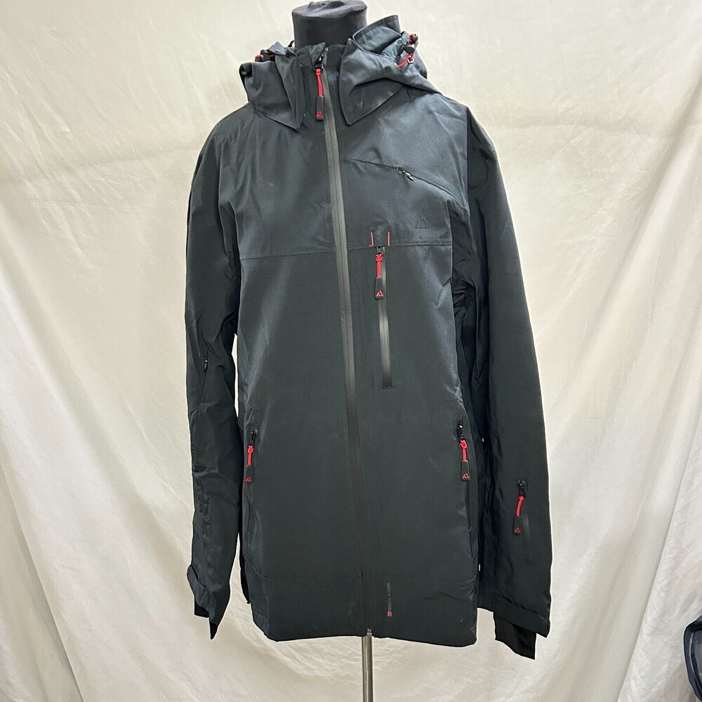 Apricoat Men's Jacket in Black with Removable Hood Size Medium